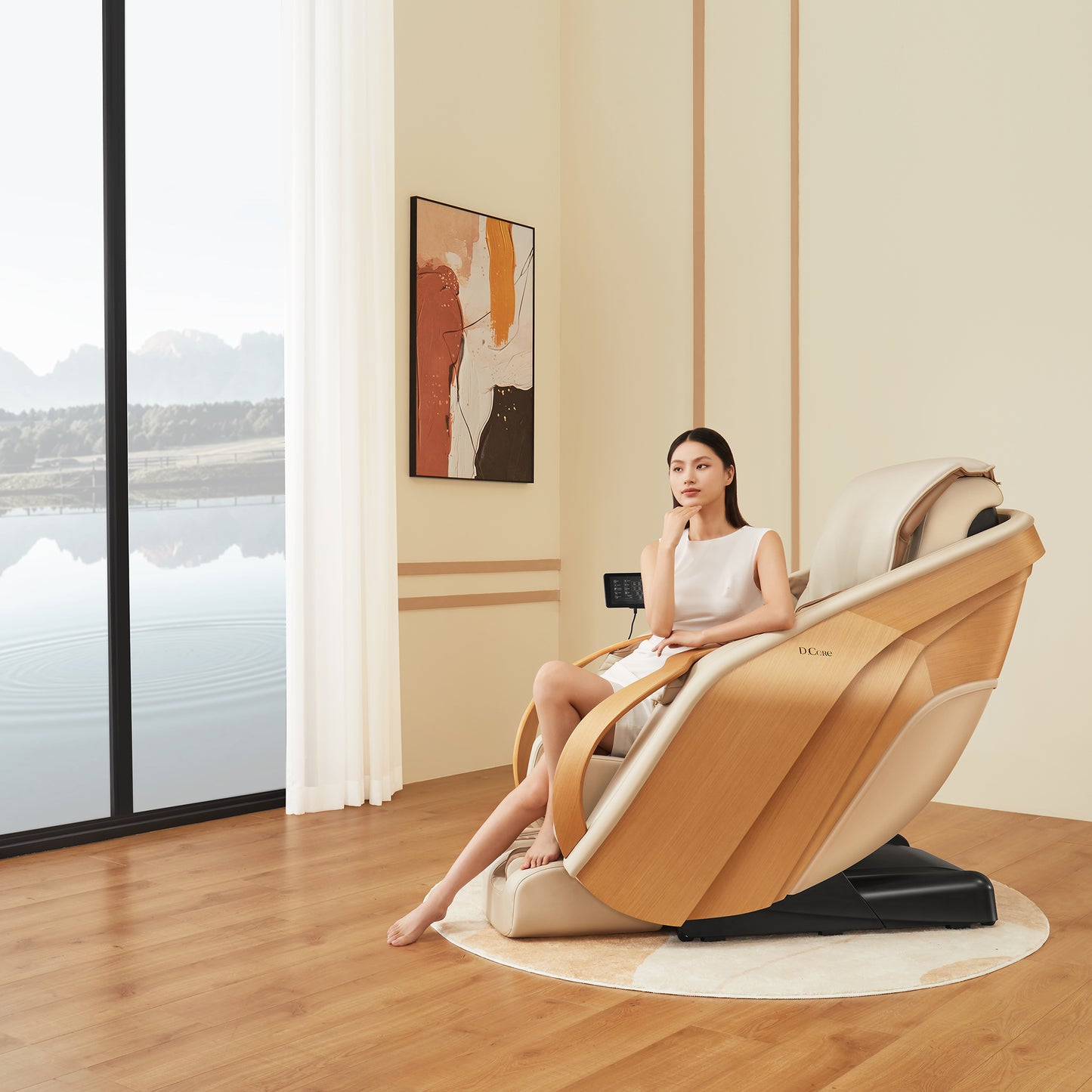 DCore 2 - Made in Japan Ultra Premium Massage Chair w/ Oak Side Panels