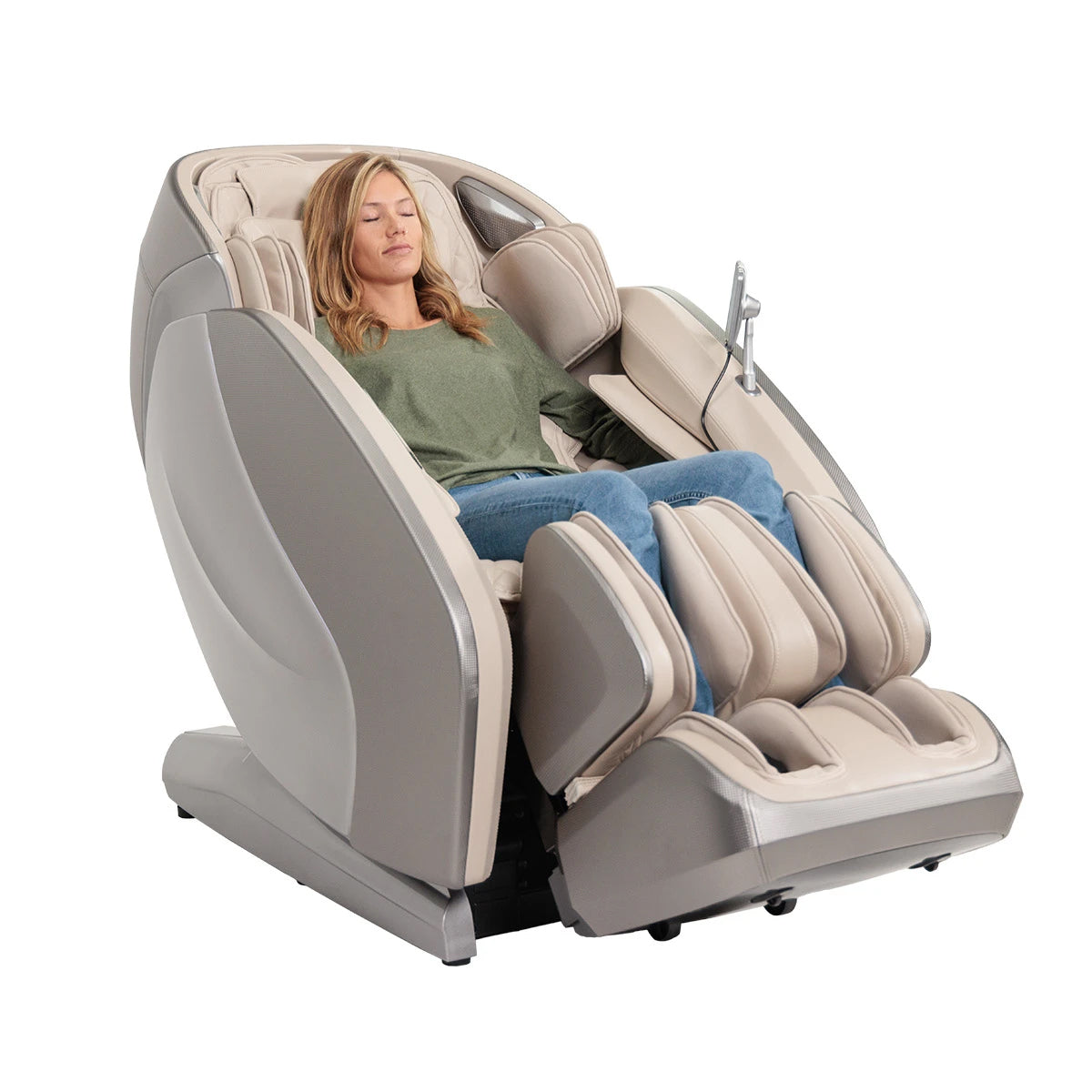 Kyota Hatsumei M900 AI 4D L-Track Massage Chair with Dual Foot Reflexology Rollers, AI Custom Massage Generator