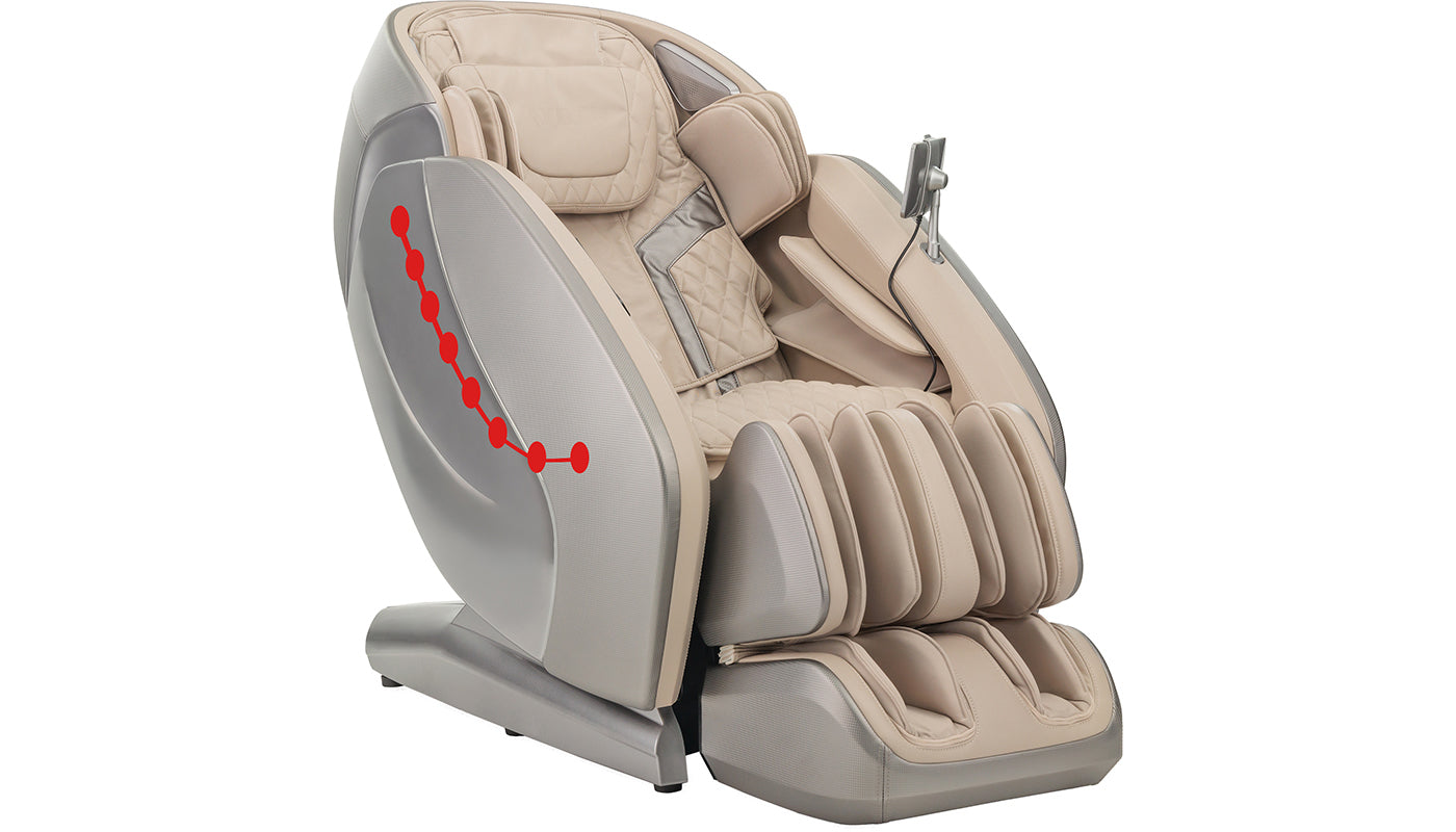 Kyota Hatsumei M900 AI 4D L-Track Massage Chair with Dual Foot Reflexology Rollers, AI Custom Massage Generator