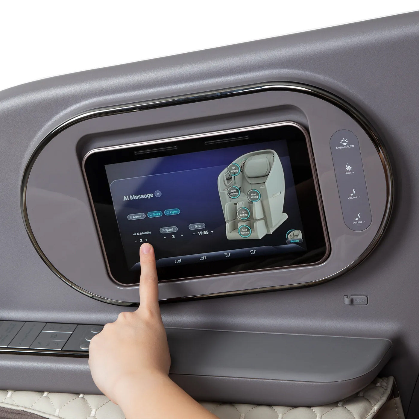 Osaki Flagship Duo 4D SL-Track Massage Chair with Intelligent Health Management, AI Technology