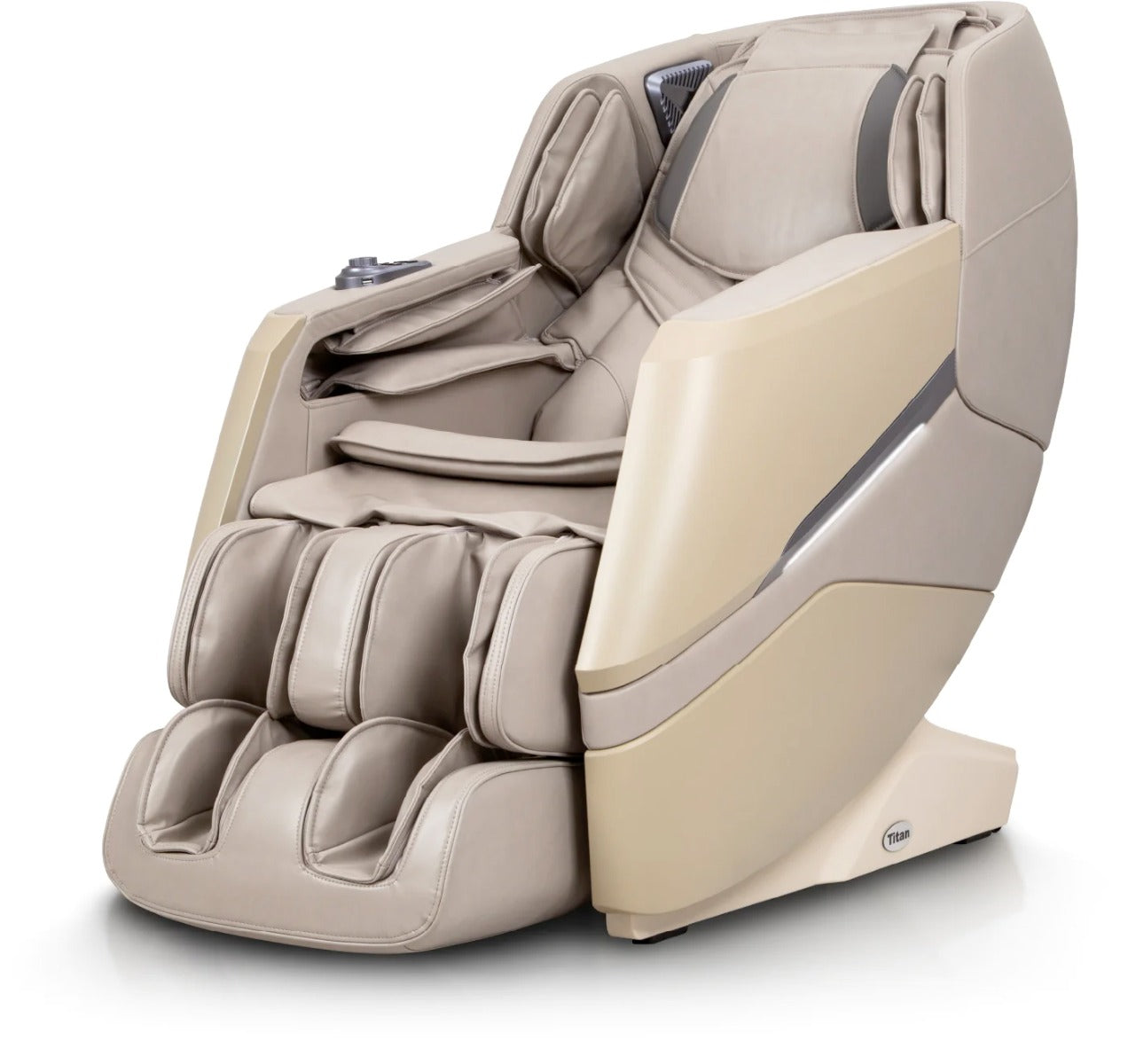 Titan Luxe 3D SL-Track Massage Chair with Roller Foot Massager, Intelligent Voice Control, Kneading Wheels