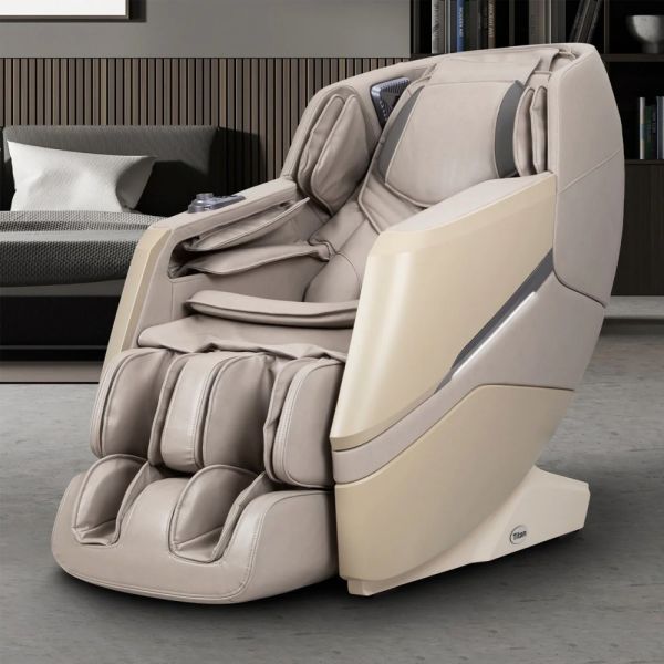 Titan Luxe 3D SL-Track Massage Chair with Roller Foot Massager, Intelligent Voice Control, Kneading Wheels