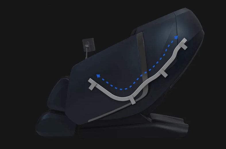 Osaki OS-Highpointe 4D SL-Track Massage Chair with Ultra Long Extension, 3 Rollers Foot and Calf Massage
