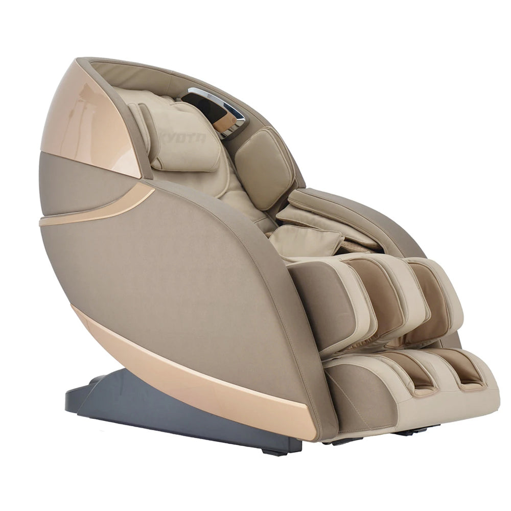 Kyota Kansha M878 4D L-Track Massage Chair with Weightless Zero Gravity Recline, Space-Saving, Lumbar Heat