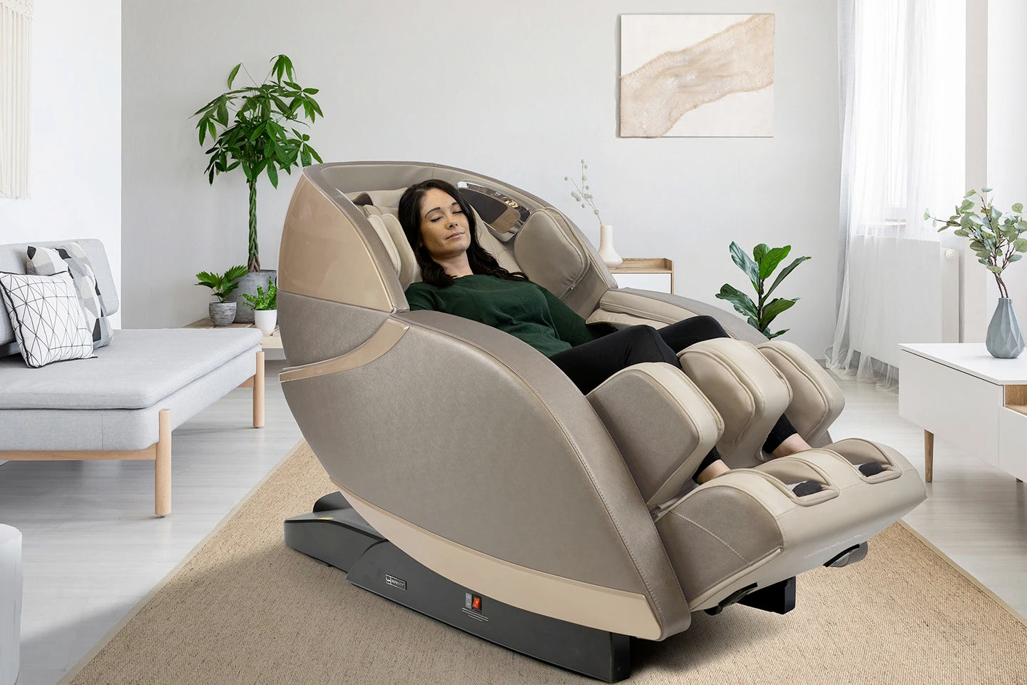 Kyota Kansha M878 4D L-Track Massage Chair with Weightless Zero Gravity Recline, Space-Saving, Lumbar Heat