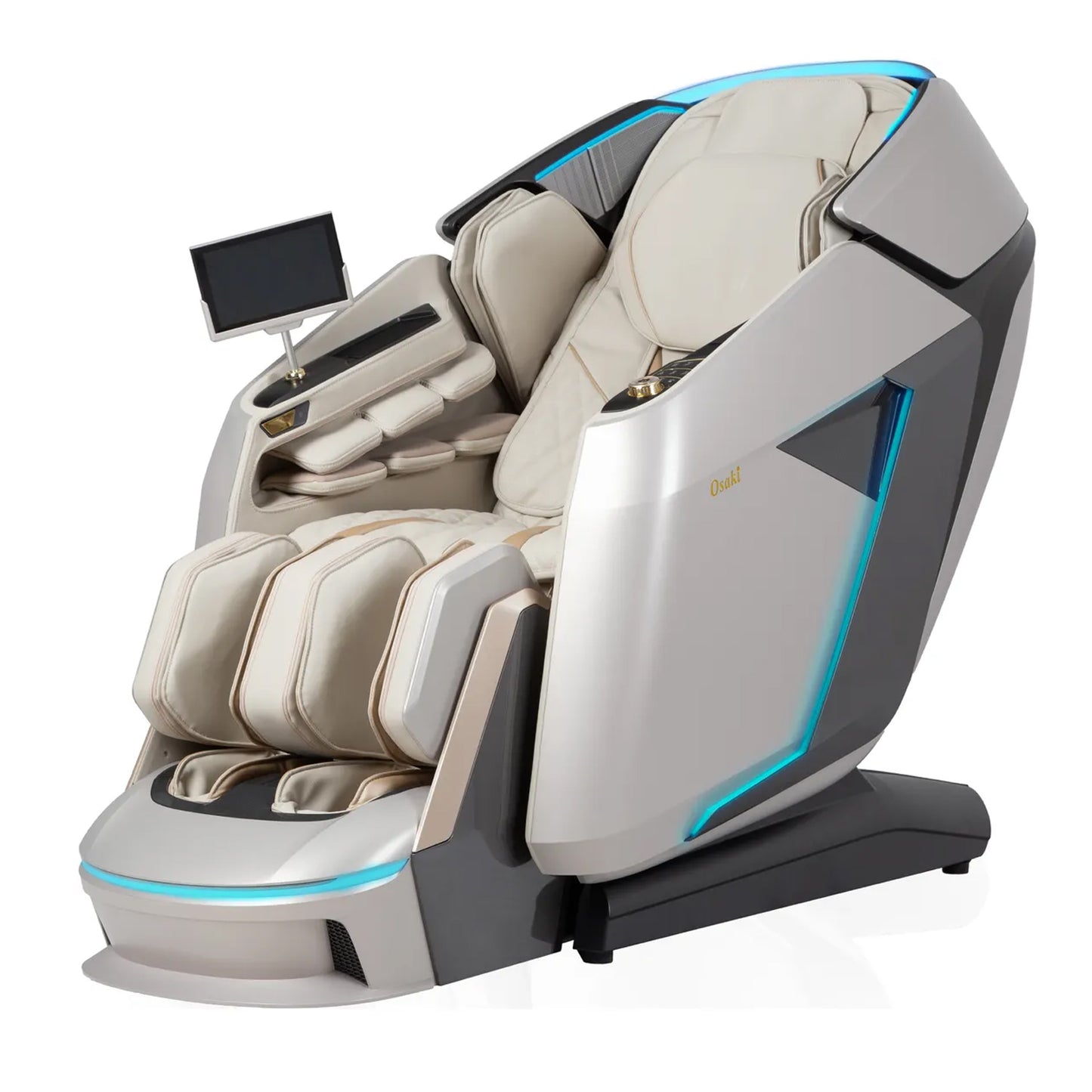 Osaki Grand Duo 4D+4D SL-Track Massage Chair with AI Technology, 3-Segment Armrest Airbags, Smart Body Scan System