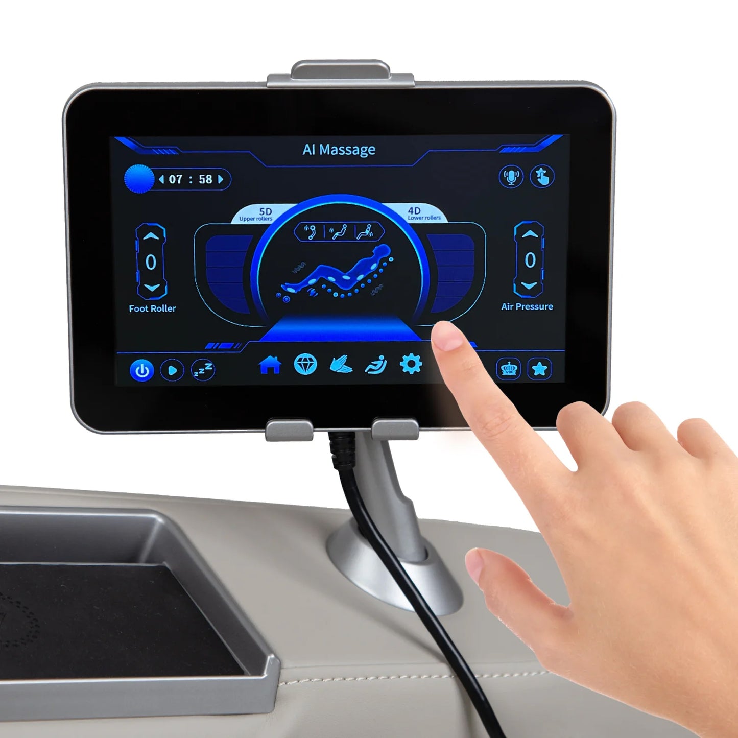 Osaki 4D YogaFlex Massage Chair with AI Health Detection, Air Walking Technology
