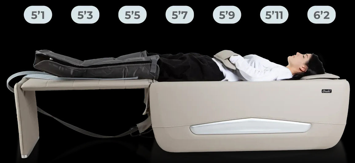 Osaki Therabed V2 with 3D Massage Mechanism, Calf & Feet Air Compression