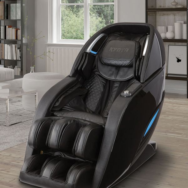 Kyota Yutaka M898 4D L-Track Massage Chair with Integrated Air Ionizer, Chromotherapy Programs and LED Mood Lighting, SootheMe Sound Therapy