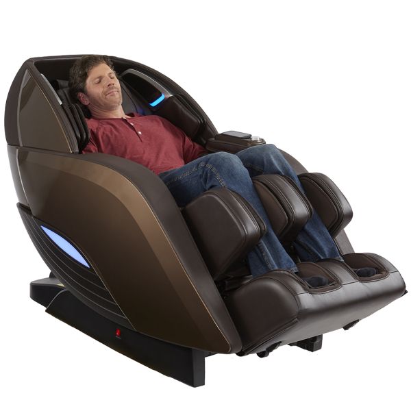 Kyota Yutaka M898 4D L-Track Massage Chair with Integrated Air Ionizer, Chromotherapy Programs and LED Mood Lighting, SootheMe Sound Therapy