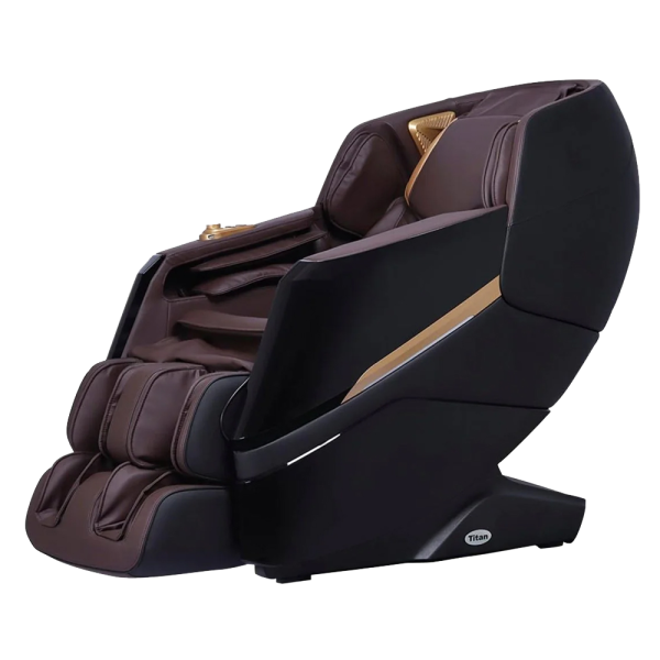 Titan Luxe 3D SL-Track Massage Chair with Roller Foot Massager, Intelligent Voice Control, Kneading Wheels